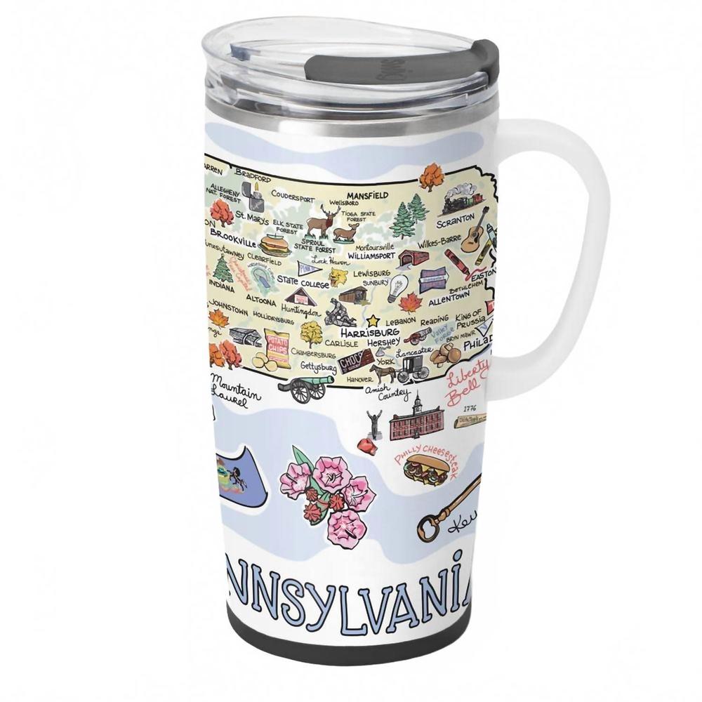 NEW SWIG LIFE pennsylvania swig travel mug 22oz in white